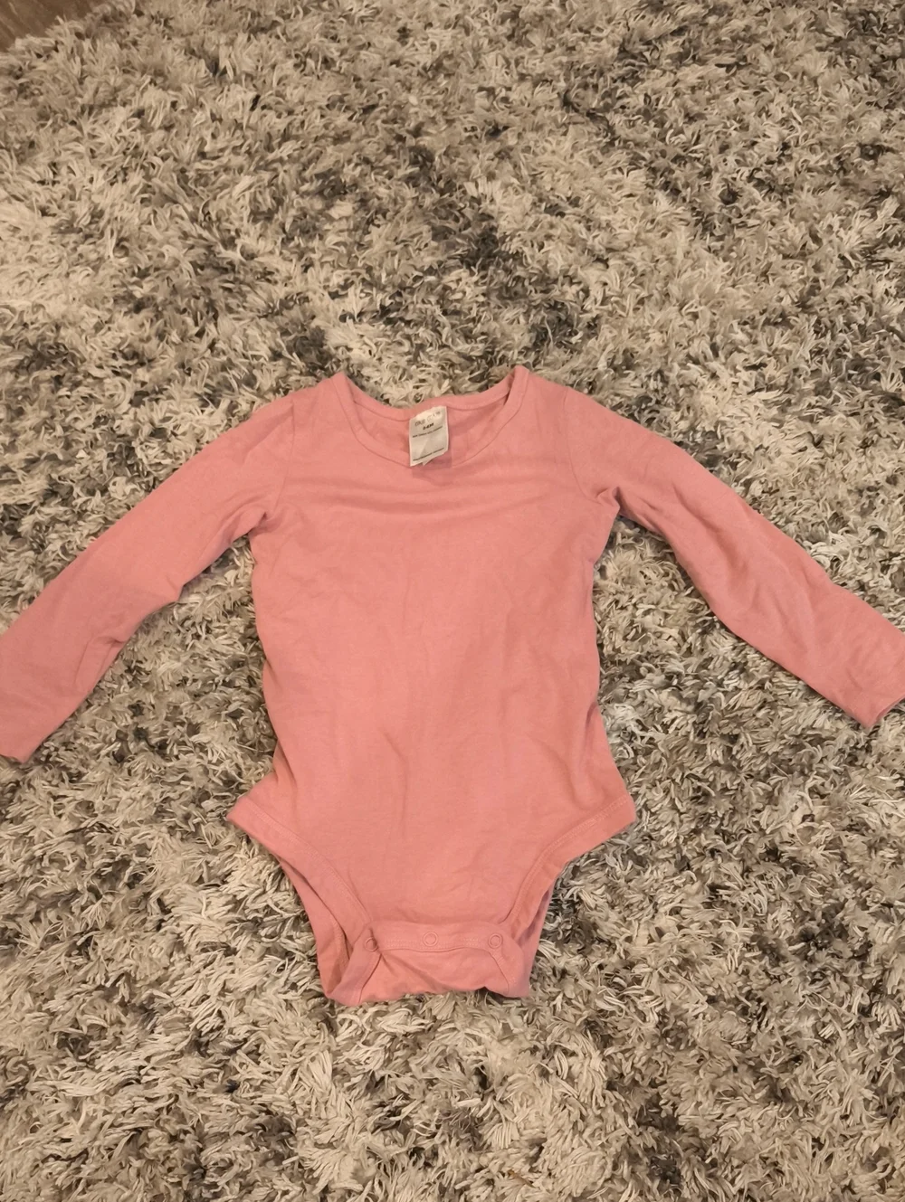 Okie Dokie Kids Long Sleeve One-Piece Bodysuit - Pink